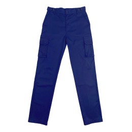 Custom-made solid color blue multi-pocket cargo pants design French pocket pants diagonal pants supplier Waist button adjustment design H264 Custom-made solid color blue multi-pocket cargo pants design French pocket pants diagonal pants supplier Waist button adjustment design H264